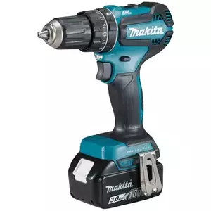 Masina de insurubat si gaurit (bormasina) cu percutie pe acumulator Makita DHP485RFJ, 18 V, 50 Nm, 2 acumulatori LXT, incarcator imagine