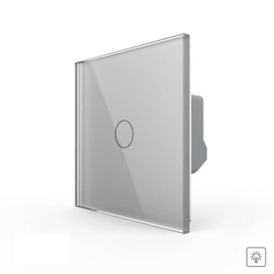 Intrerupator Simplu cu Variator LIVOLO cu Touch Din Sticla – Serie Noua (Gri) imagine