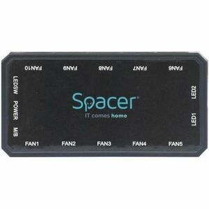 FAN HUB SPACER, 10 ventilatoare ARGB, 2 benzi LED, telecomanda imagine