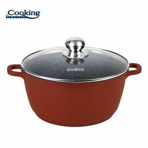 Semioala cu capac HEINNER CALABRIA, 40 x 17.5cm, 18.6L, aluminiu (Maro) imagine