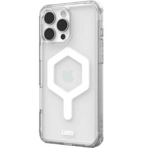 Husa Plyo Magsafe UAG pentru iPhone 16 Pro Max, Transparent/Alb imagine