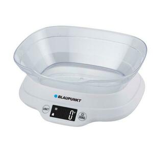 Cantar de bucatarie Blaupunkt FKS501, 5kg, Touch, 2 X AAA, Vas inclus (Alb) imagine