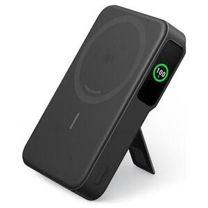 Acumulator extern magnetic wireless Anker MagGo, Qi2, 10.000 mAh, 15W, USB-C, Suport Pliabil, Smart Display, pentru iPhone 15/14/13/12 (Negru) imagine