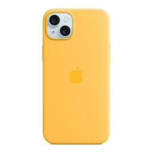 Husa Protectie Spate Apple MWNF3ZM/A pentru iPhone 15 Plus, Silicone Case cu MagSafe (Portocaliu) imagine
