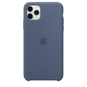 Protectie Spate Apple MX032ZM/A pentru Apple iPhone 11 Pro Max, Silicon (Albastru) imagine