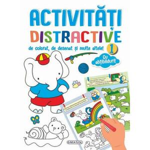 Carte Activitati distractive de colorat, de desenat 1 imagine