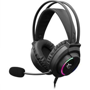 Casti Gaming White Shark WOLF Over-Ear, Stereo, 50mm Driver, Microfon Omnidirectional, Control Volum pe Casca, Cablu 2m, USB, Negru imagine