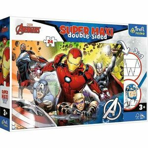 Puzzle Trefl Primo Super Maxi, Marvel Avengers, Razbunatorii puternici, 24 piese imagine