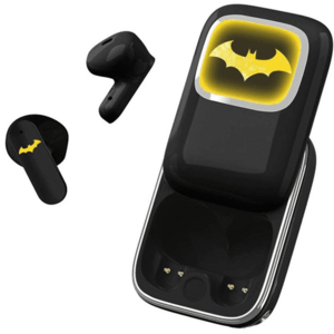 Casti True Wireless OTL Technologies BATMAN DARKNIGHT SLIDE, Bluetooth, Autonomie 6 ore, Control tactil, Microfon (Negru) imagine