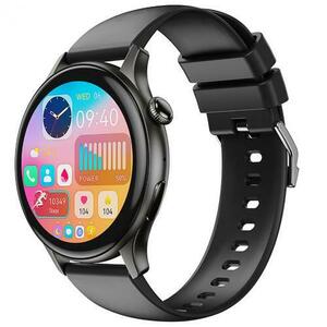 Smartwatch XO Design J6, Bluetooth, Ecran IPS 1.43inch, Monitorizare stres, Ritm cardiac, Inregistrare activitati, IP68 (Negru) imagine