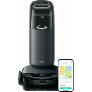 Aspirator robot eufy Omni S1, All-in-One Station, HydroJet Aspirator si Mop, 8000 Pa (Negru) imagine