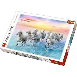 Puzzle Trefl Cai Albi Galopand, 500 piese imagine