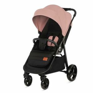 Carucior sport Kinderkraft Grande Plus, 0-22 kg, ultra compact, Negru/Roz imagine
