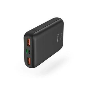 Baterie externa HAMA PD10-HD Power Pack 201662, 10000 mAh, 2x USB-A, 1x USB-C, Quick Charging (Gri) imagine