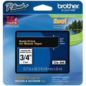 Brother Etichete TZE334 12mm (auriu/negru) imagine