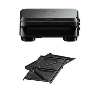 Sandwich-maker BRAUN SM5000, 800W, 1 set placi detasabile, invelis antiaderent premium (Negru) imagine