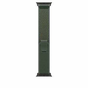 Curea Smartwatch Apple MYQ33ZM/A pentru Watch 49mm, Trail Loop, S/M, Black Titanium Finish (Verde) imagine