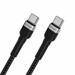 Cablu Date si Incarcare USB-C - USB-C WZK WNBCC2, 65W, 2m, Negru imagine