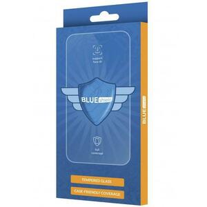Folie de protectie Ecran Blue Shield pentru Motorola Moto G55, Sticla Securizata, Full Glue, Case Friendly, Neagra imagine