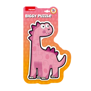Puzzle maxi PUEDO Dinozaur, 10 piese mari, 2+ ani, Roz imagine
