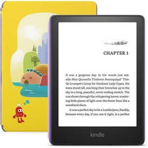 eBook Reader Amazon Kindle Paperwhite Kids Robot Dreams, Ecran 6.8inch, 300ppi, 16GB Flash, USB Type-C, WiFi (Galben) imagine