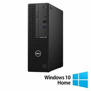Calculator Sistem PC Refurbished DELL OptiPlex 3080 SFF, Intel Core i3-10105 3.70 - 4.40GHz, 8GB DDR4, 256GB SSD + Windows 10 Home imagine