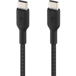 Cablu de date Belkin Boost Charge Braided, USB-C/USB-C, 1 m (Negru) imagine