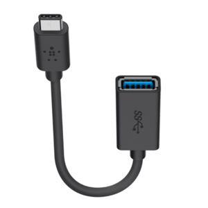 Adaptor Belkin F2CU036BTBLK, USB Type-C/USB-A, 150mm (Negru) imagine