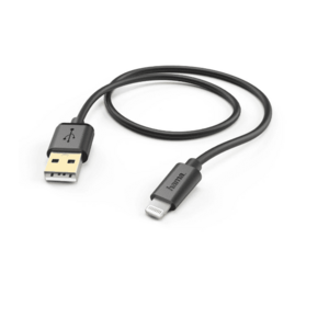 Cablu de incarcare Hama 173635, USB/Lightning, 1.5 m (Negru) imagine
