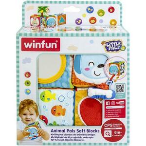 Set 4 cuburi stivuibile Winfun - Prietenii mei, animalele imagine