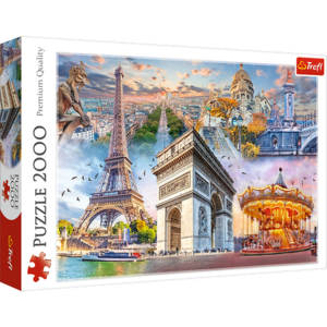 Puzzle Trefl, Weekend in Paris, 2000 piese imagine