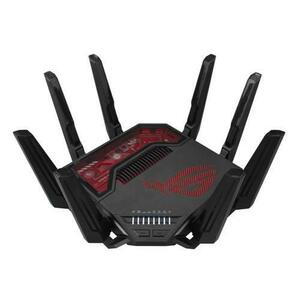 Router Wireless Gigabit ASUS ROG Rapture GT-BE19000, WI-Fi 7, Tri Band 1376 + 5764 + 11539 Mbps, USB 3.2 Gen1 (Negru) imagine