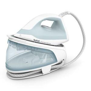 Statie de calcat cu abur Tefal Express Optimal SV4210E0, 1.3 litri, 6 bar, 2200 W, Jet de abur 320 g/min (Alb/Albastru) imagine