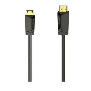 Cablu HDMI - mini HDMI HAMA 205015, 1.5m, 4K HDR, placat cu aur (Negru) imagine
