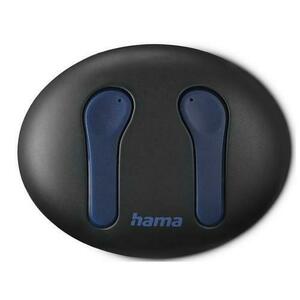 Casti True Wireless Hama Spirit Unchained, Bluetooth, Microfon (Negru/Albastru) imagine