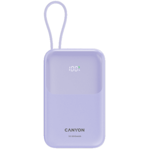 Acumulator extern CANYON CNS-CPB101PU OnPower 101, 10000 mAh, 22.5 W, USB-A/USB-C (Mov) imagine