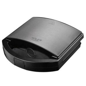 Sandwich maker Adler AD3069, 1000 W, strat antiaderent, Negru imagine