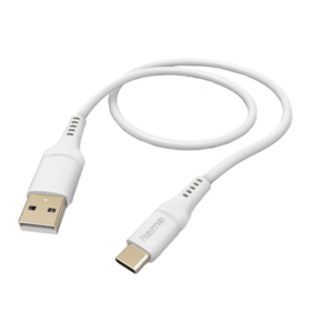 Cablu date Hama 201571, USB-A - USB-C, 1.5m (Alb) imagine