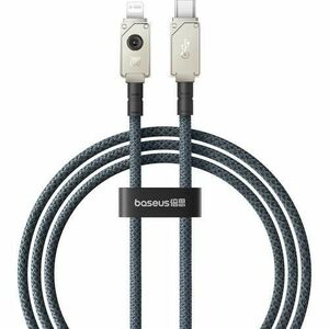 Cablu Date si Incarcare USB-C - Lightning Baseus Unbreakable, 20W, 1m, Alb imagine
