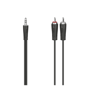 Cablu audio Hama 200720, Jack 3.5mm - RCA, 1.5m (Negru) imagine