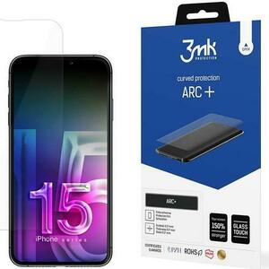 Folie de protectie 3mk ARC+ Flexible Glass pentru iPhone 15 imagine