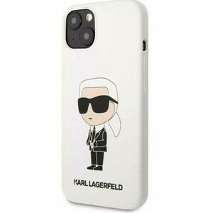 Husa de protectie Karl Lagerfeld Liquid Silicone Ikonik NFT pentru iPhone 13 (Alb) imagine