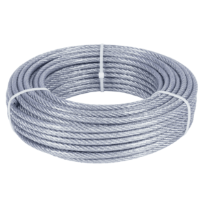 Cablu otel zincat Micul Fermier MF-CB7012-G01, plastifiat, 4-5.5mm, lungime 25m imagine