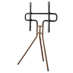 Stand TV Hama Easel Design 118092, Inaltime reglabila, 37inch-75inch (94cm-191cm), 40 Kg (Negru/Maro) imagine