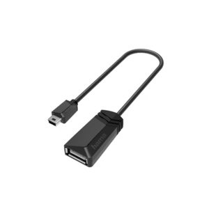 Cablu adaptor Hama 200309, USB A - miniUSB B (Negru) imagine