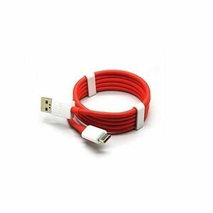 Cablu de date si incarcare OnePlus USB-A la USB-C, 0, 95m, 2435313, Bulk (Alb/Rosu) imagine