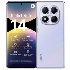 Telefon Mobil Xiaomi Redmi Note 14 Pro 4G, Procesor Mediatek Helio G100 Ultra Octa-Core, AMOLED 6.67inch, 12GB RAM, 512GB Flash, Camera Tripla 200+8+2 MP, Wi-Fi, 4G, Dual Sim, Android (Violet) imagine