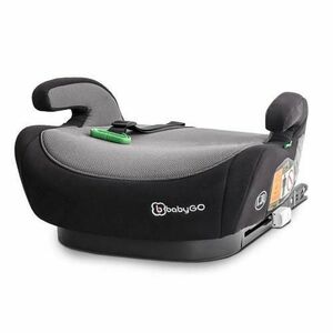 Scaun auto booster Bursa IV Black, 125-150 cm, certificat R129, BabyGo imagine