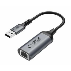 Placa Retea Tech-Protect Ultraboost, RJ45, USB 3.0, Negru/Gri imagine