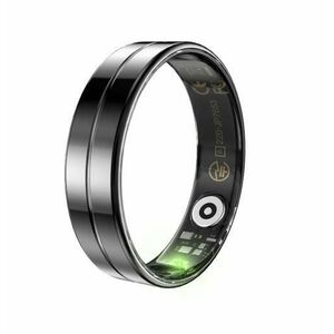 Inel inteligent iSEN R11 Smart ring, Ritm cardiac, Oxigen in sange, HRV, Stres, Somn, Contor pasi distanta si calorii, Temperatura, Moduri sport, Fotografi la distanta, 16mAh, 18.1mm (Negru) imagine